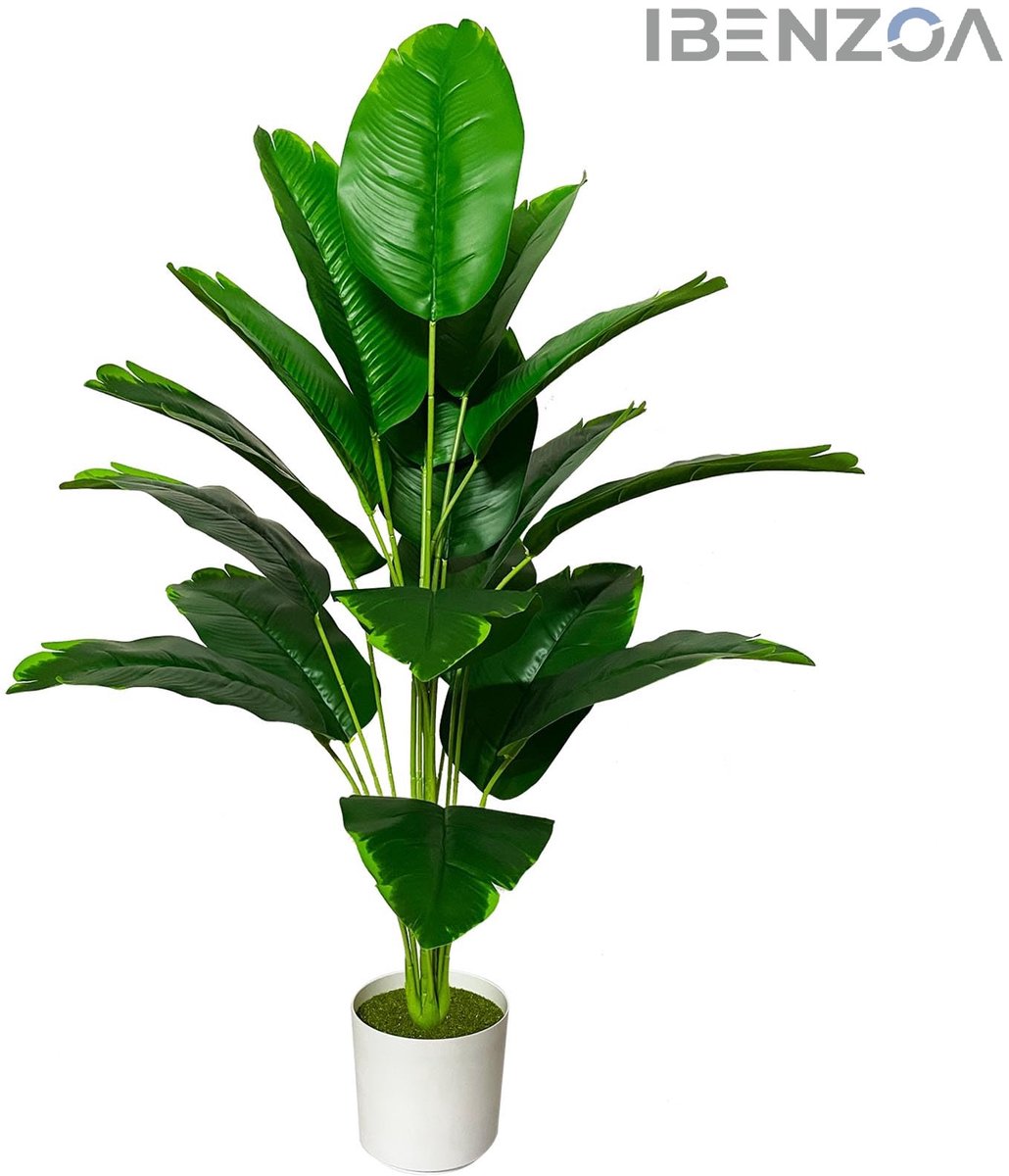 Ibenzoa Kunstplant - Realistisch - 80 cm - Groen - Kunststof