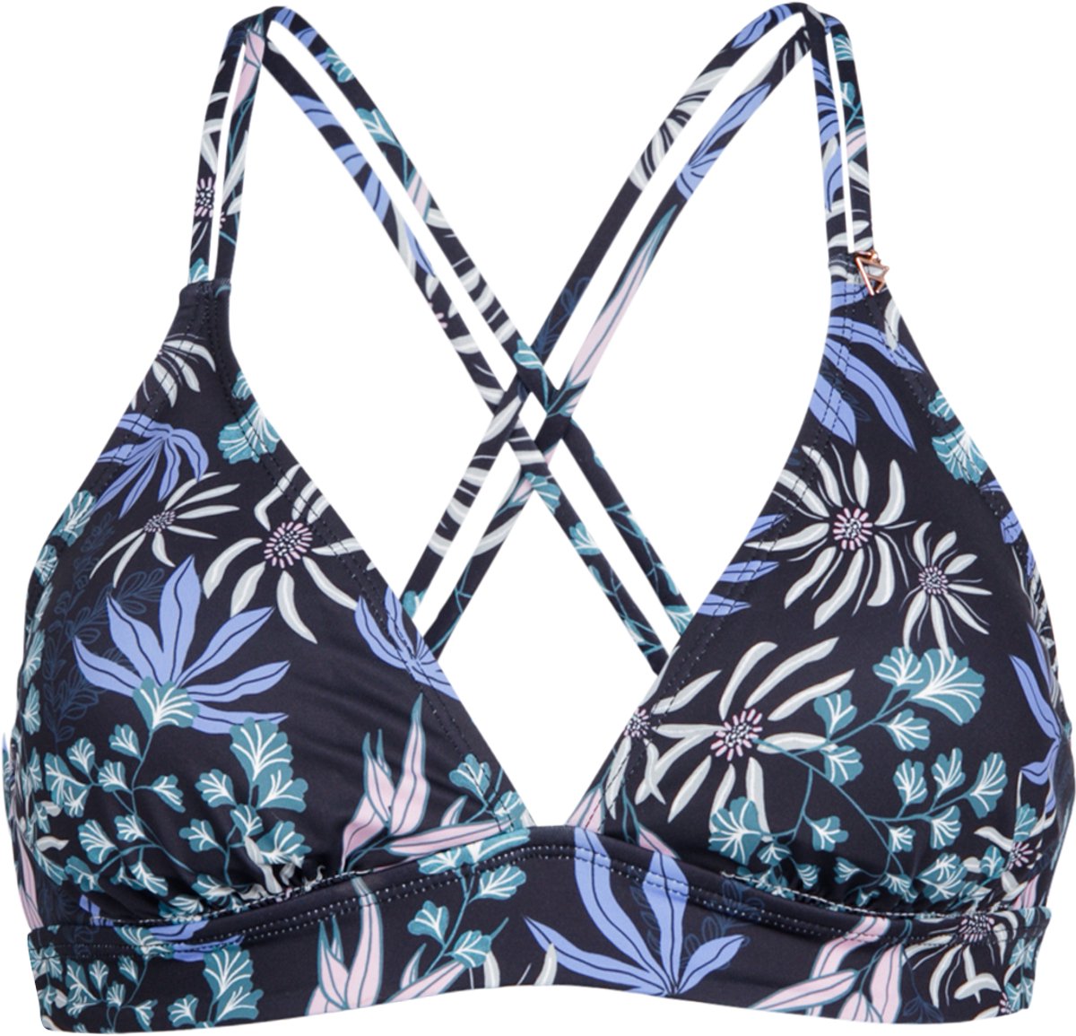 Brunotti Delphinia-Print Bikini Topje Dames Bralette Bikini Top 34 Zwart