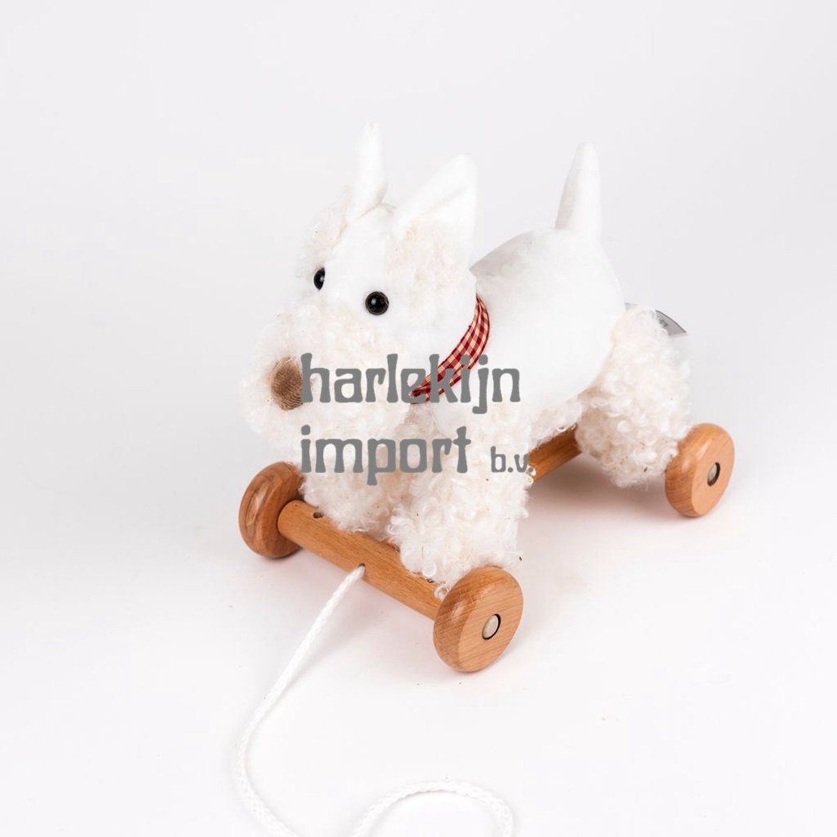 Egmont Toys houten trekfiguur hond Lola speelgoed 1+ jaar.