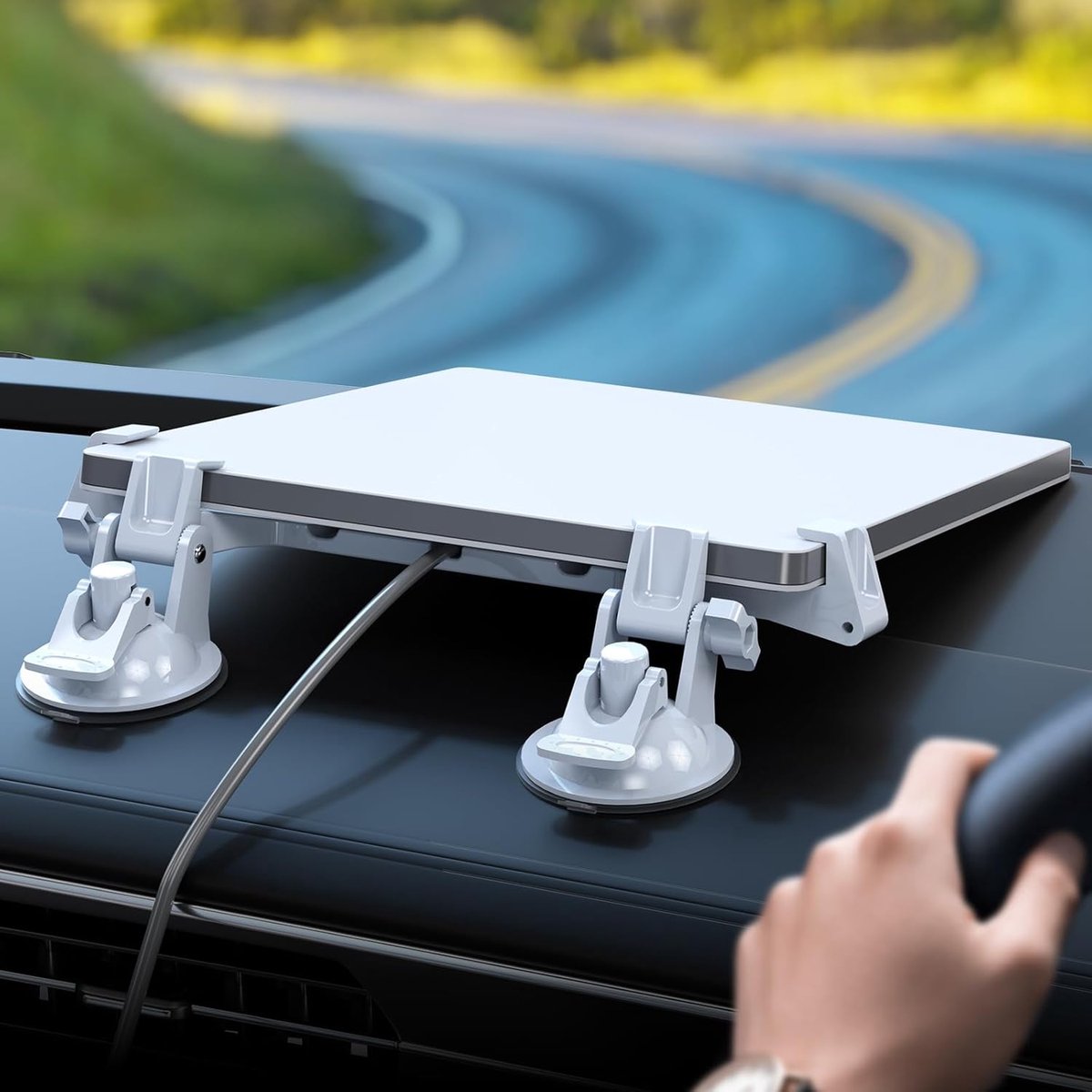 Auto Houder - Navigatiehouder - Stabiel Rijden - Sterke Zuignap - Compact Formaat - Wit