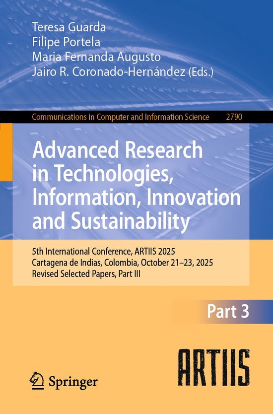 Springer Nature Proceedings Computer Science 3 - Advanced Re ... - cover