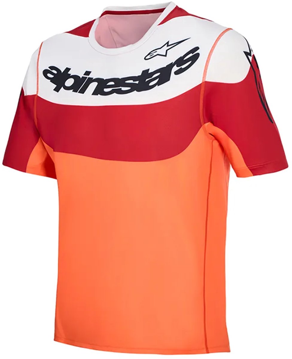 Alpinestars Bicycle A-dura Race Korte Mouw Enduro Trui Oranje L Man