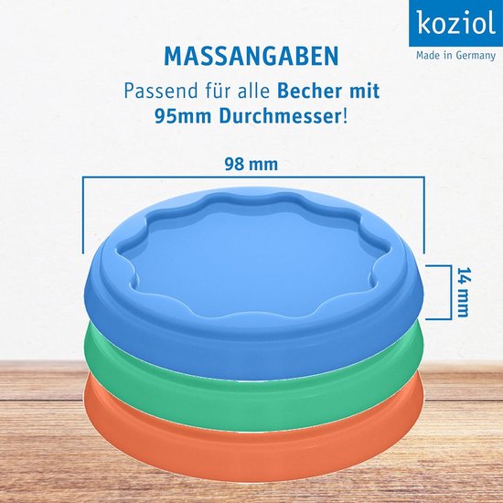 Herbruikbare Deksel Set - Vershouddeksels - Yoghurt Bewaren - Luchtdichte Afsluiting - 3 Delig - Multicolor — afbeelding 5