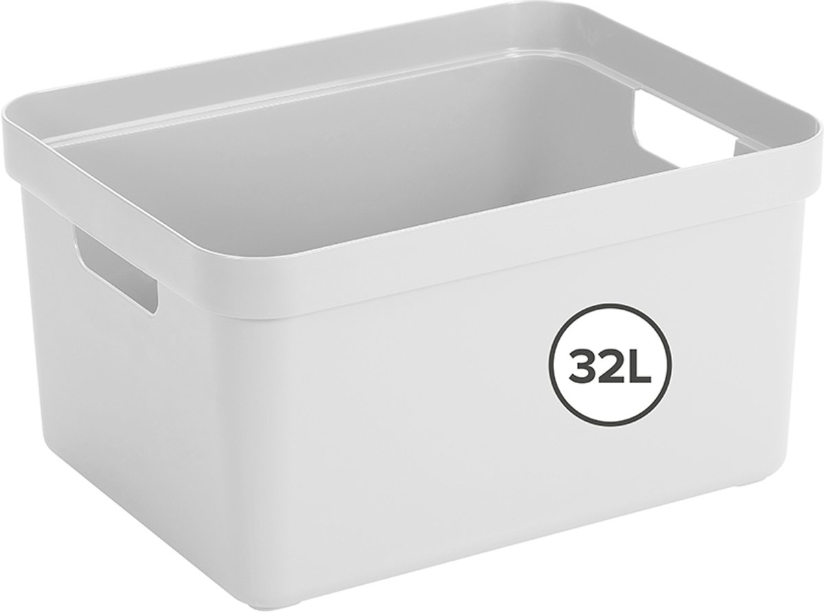 Sunware - Sigma home opbergbox 32L wit - 44,4 x 34,2 x 24,2 cm