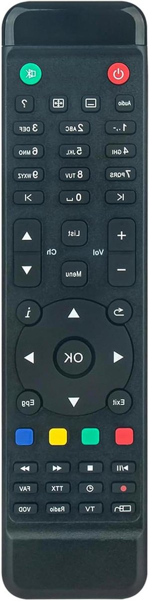 Afstandsbediening - Remote Control - TV Bediening - Geen Installatie Nodig - 10 Meter Bereik - Zwart