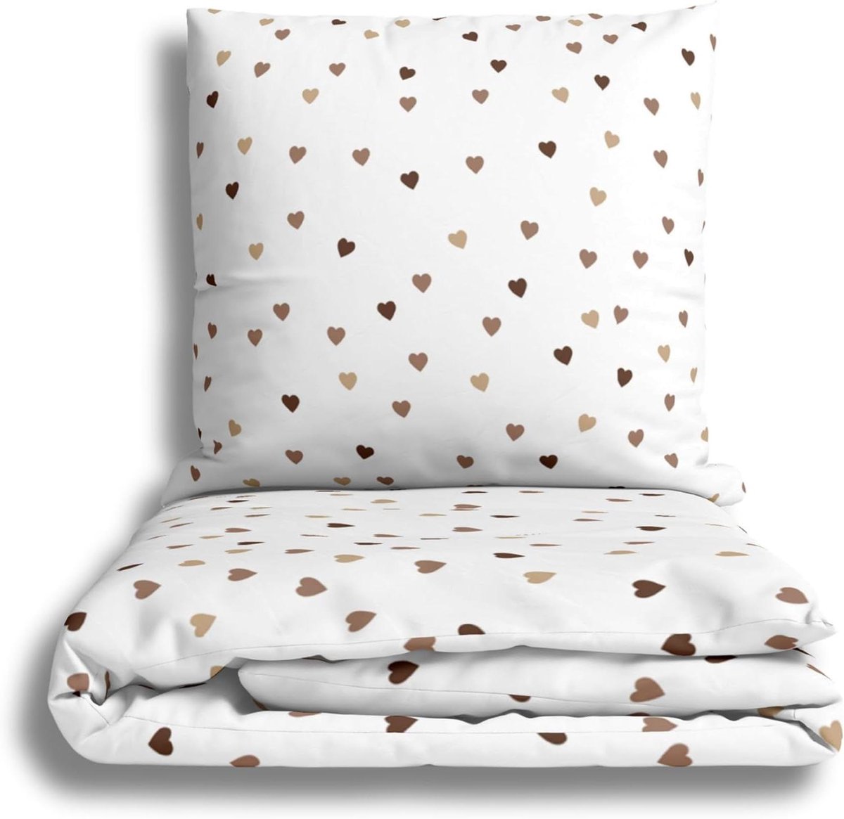 Dekbedovertrek Set - Flanel Beddengoed - Gezellig Slapen - 100% Katoen - 135x200 cm - Natu