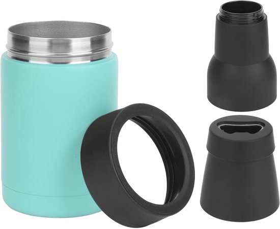 Bierfles Isolator - Blikhouder Koeler - Drankjes Koel Houden - Dubbele Wand Vacuüm Isolatie - 300-400 ml - Groen — afbeelding 4