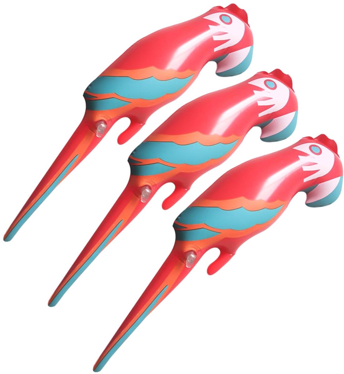 ONF3 - Opblaasbare Papegaai - Tropische Decoratie - 66 cm - Feestversiering - Perfect voor feestjes - Kleurrijke decoratie - Geschikt voor binne...
