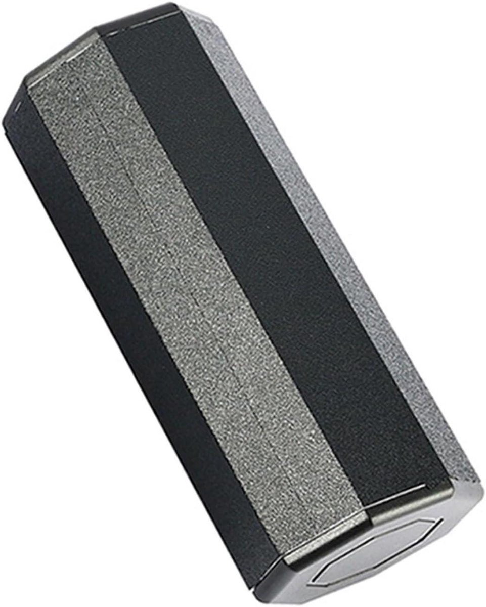 Percussie Ei Shaker - Muziek Ei Hand Shaker - Muziek Maken - Achthoekige Vorm - 128 mm - Zwart