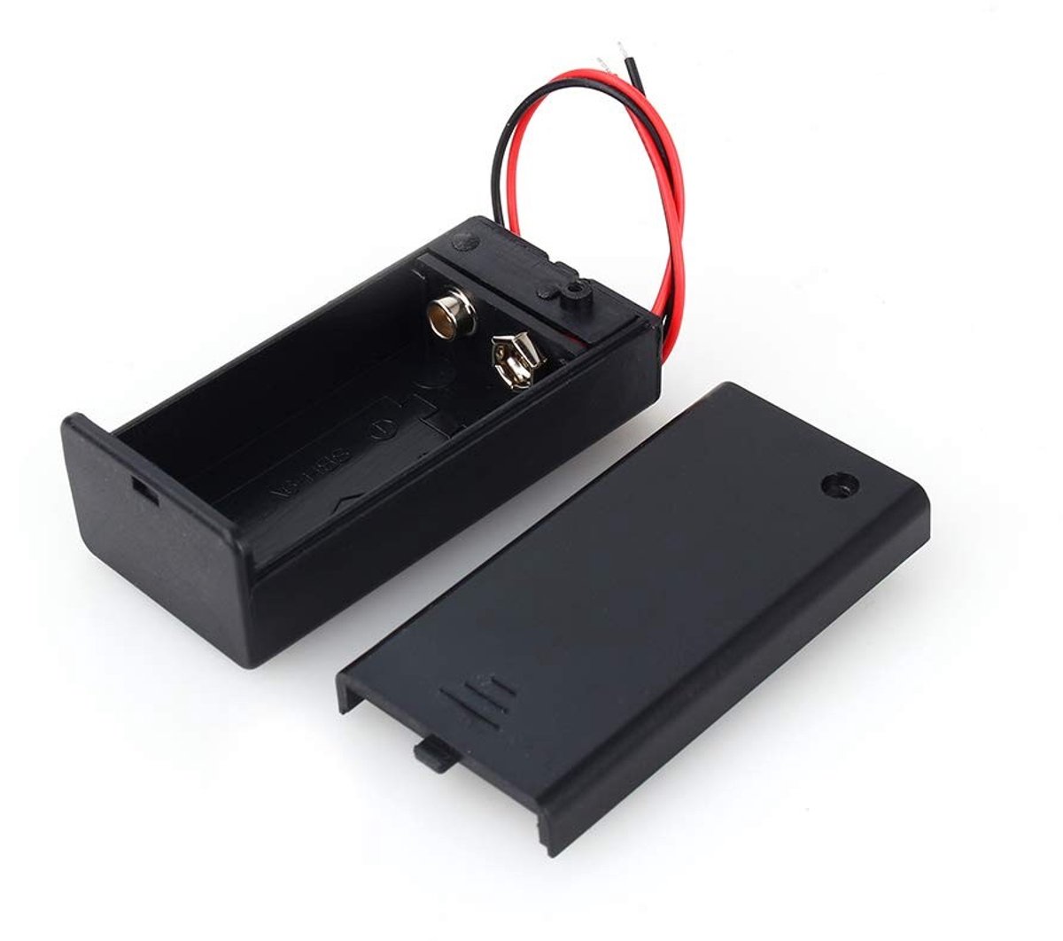 SPHProducts - Batterijhouder - 9V Batterijhouder met Schakelaar - Voor Elektronische Projecten - Draad en Schakelaar - Voor Hobby en DIY - Ideaal voor ...