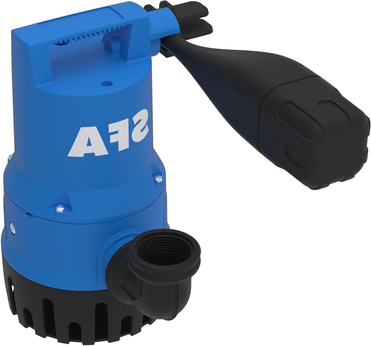Vacuümpomp voor kelder - Dompelpomp waterafvoer - Wateroverlast verhelpen - Zuigt tot 5mm - 7 m³/u debiet - Blauw