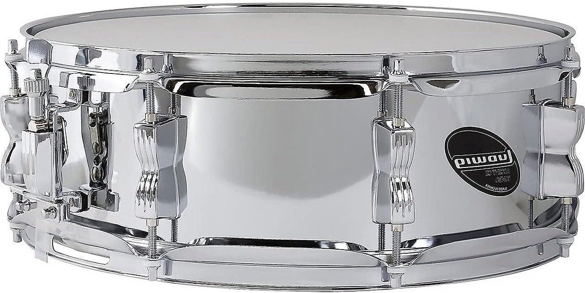 Stalen Snare Drum - Percussie Trommel - Muziek Maken - Heldere Snijtoon - 14 x 5 Inch - Zilver