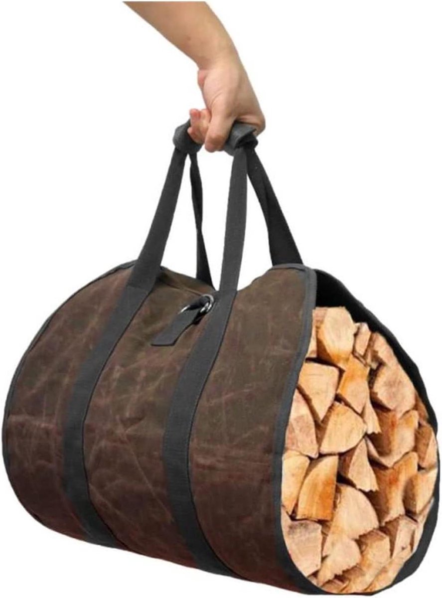 Brandhout Tas - Houtblokken Houder - Open Haard Gebruik - Grote Capaciteit - 95 x 47 cm - Niet gespecificeerd