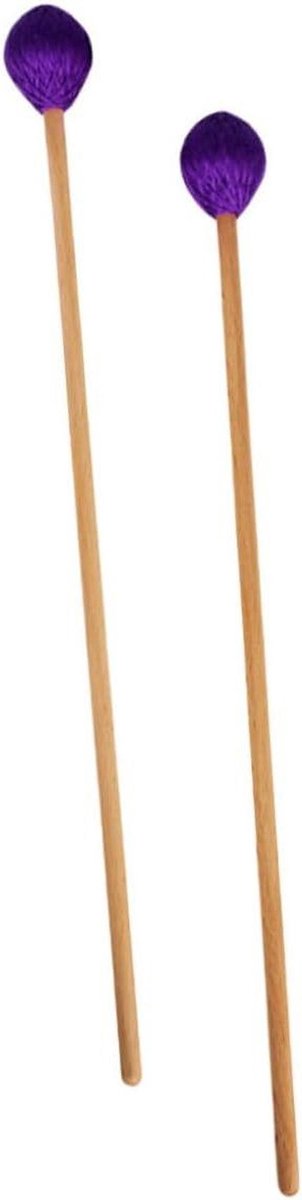 Percussie Hamer - Mallets Stokken - Muziek Maken - Gladde Beukenhouten Kop - 42 cm - Groen