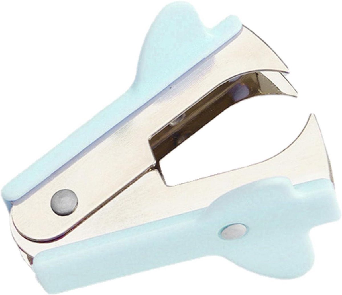 Nietjesverwijderaar - Verwijdergereedschap nietjes - Papier Ontnieten - Ergonomisch Ontwerp - 5 x 4 x 2 cm - Mintgroen Paars Roze