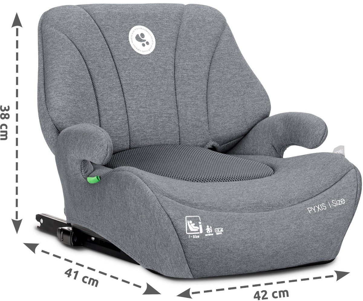Lorelli Pyxis - Autostoeltje - i-Size Booster - 125-150 cm - Isofix - Zwart – foto 3