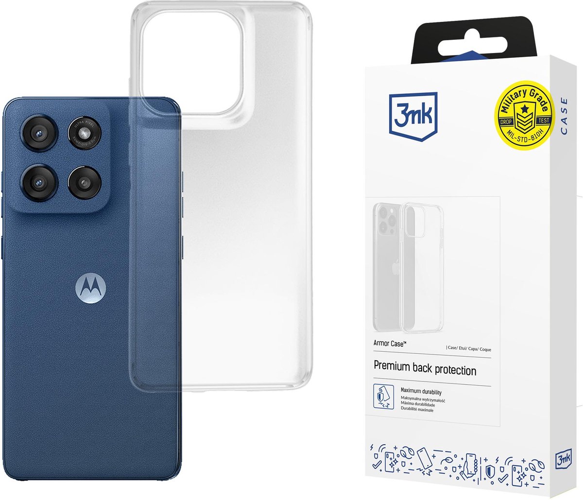 3Mk Armor Case Voor Motorola Moto Edge 60 60 Fusion Met Magnetische Sluiting