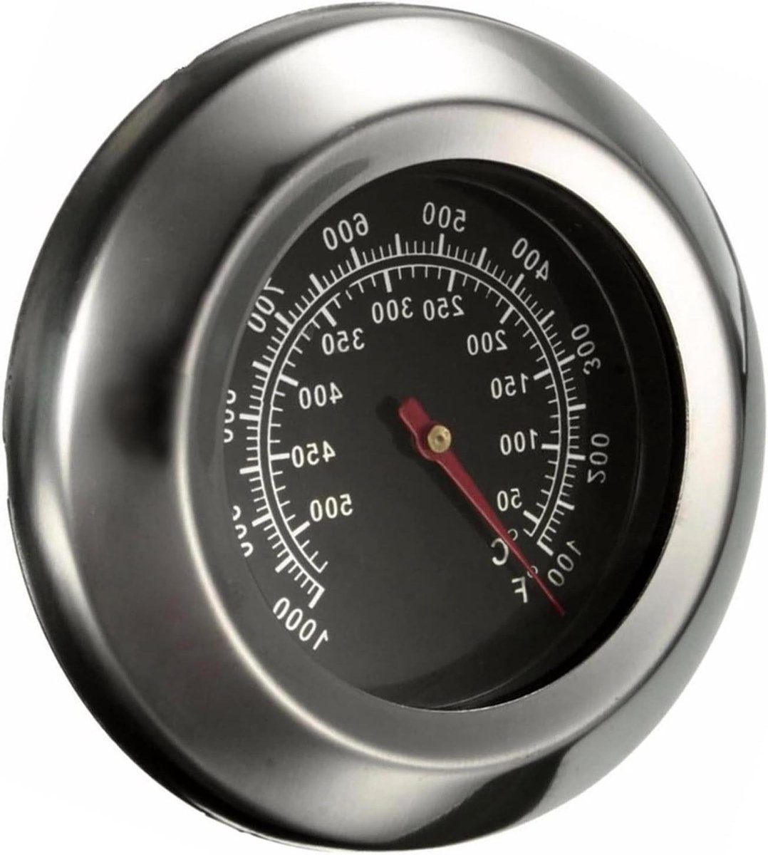 Oven Thermometer - Keuken Temperatuurmeter - Nauwkeurig Koken - Roestvrij Staal - 50-500°C - Zilver