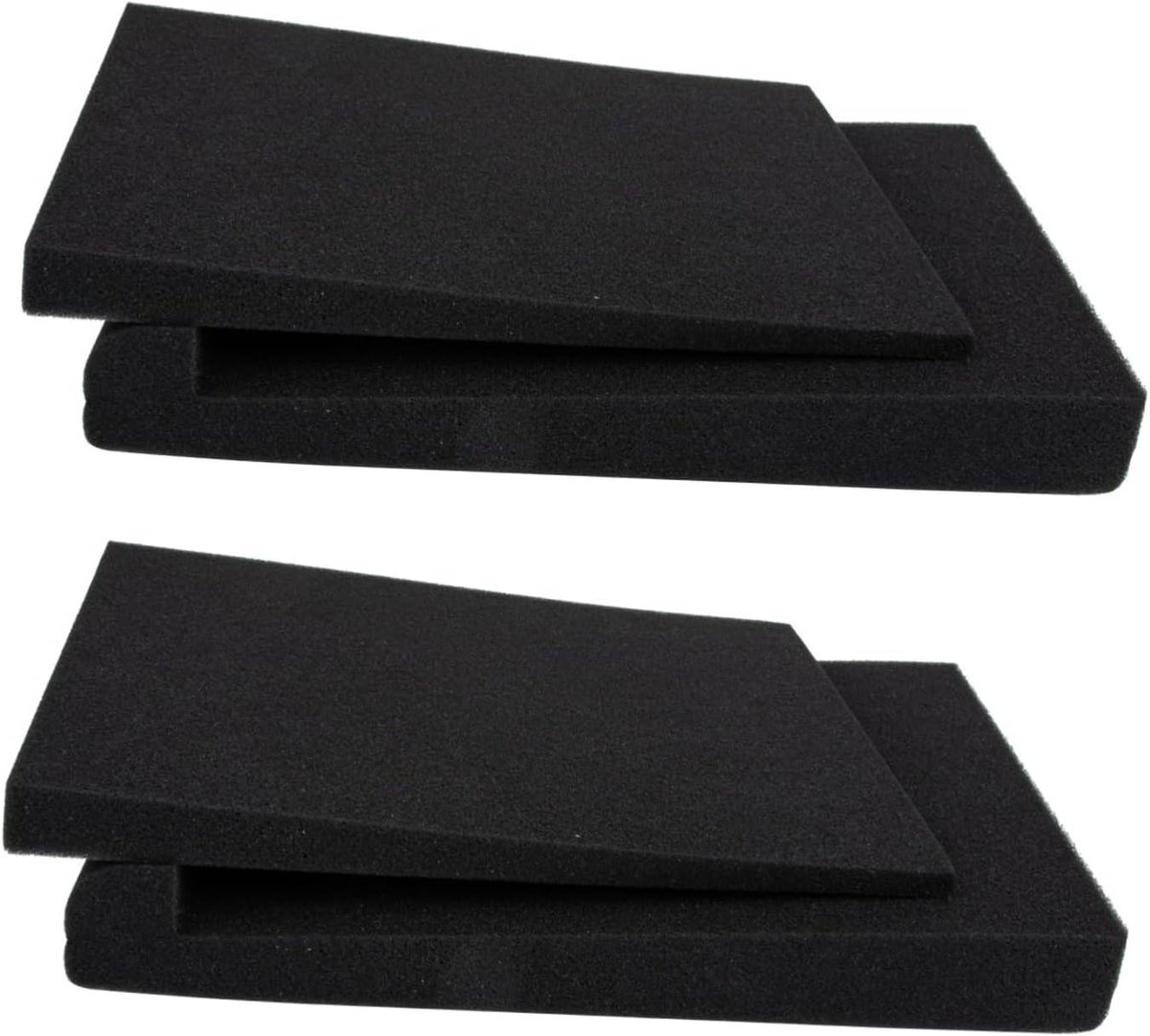 Luidspreker Isolatiepads - Spons Demping - Geluid Verbeteren - Resonantie Vermindering - 28x19cm - Zwart