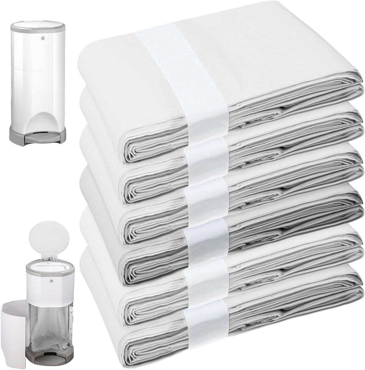 Refill Film voor 16L Luieremmer - Geurvrije Afvalzakken voor Luierverwijdering en Herbruikbare Zakjes