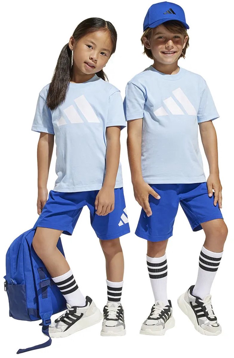 Adidas Essentials Tee Set 6-7 Years Kinderen Blauw