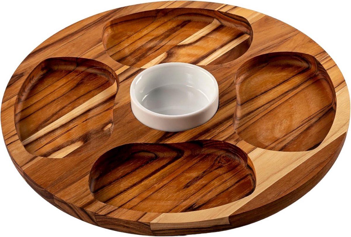Tapasplank met schaaltjes - Borrelplank - Serveerplank - Hout - tapasplateau