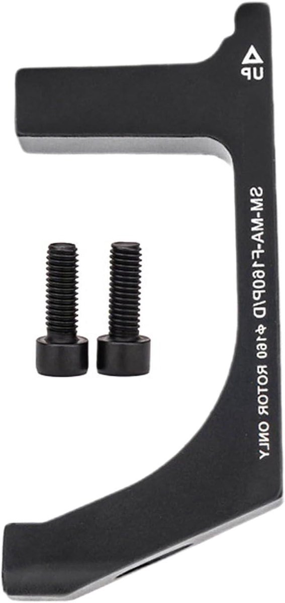 Fiets remadapter - Schijfrem adapter - Fiets upgraden - Lichtgewicht aluminium - 160 mm - Zwart