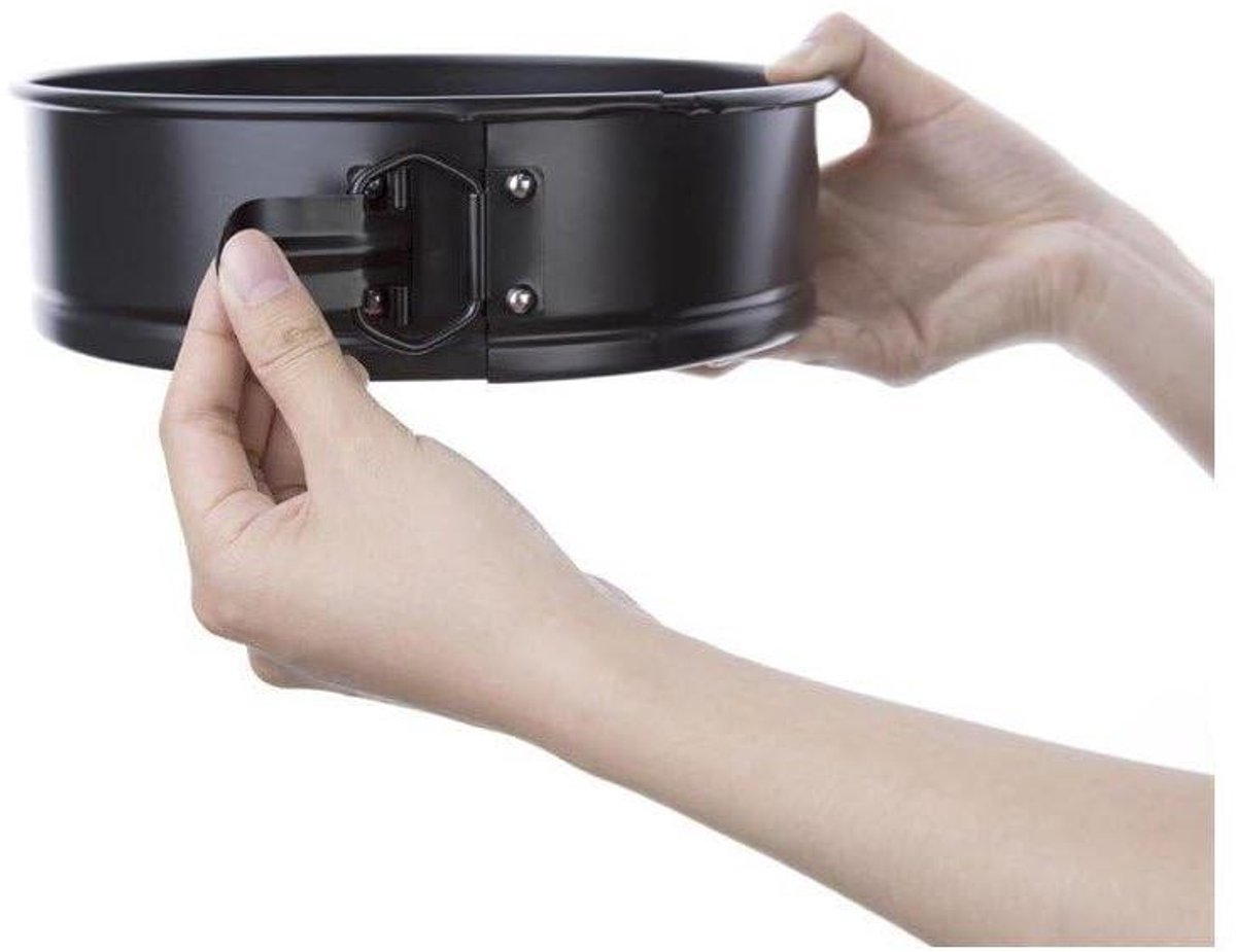 Bakvorm - Springvorm taart - Taarten bakken - Antiaanbaklaag - 21 cm - Zwart