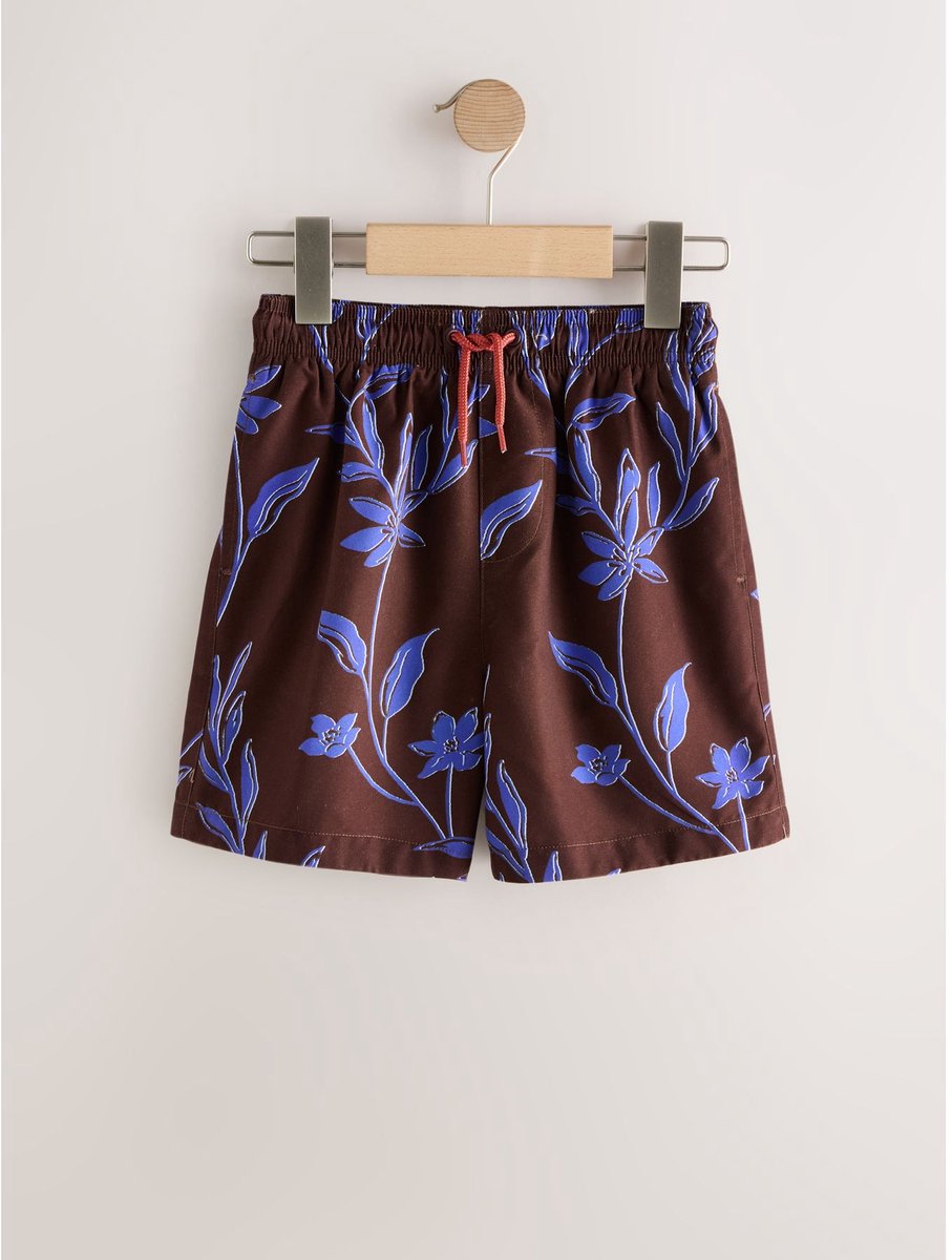 Next - Jongens - Zwemshort met print - Bruin