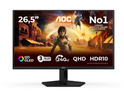 AOC G4 Q27G41ZDF - QHD OLED Gaming Monitor - 240hz - HDMI 2.0 - 27 inch