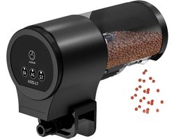 Automatische Vis Feeder - Voer Dispenser - Aquarium Voeren - Instelbaar Voerschema - 100ml Capaciteit - Zwart