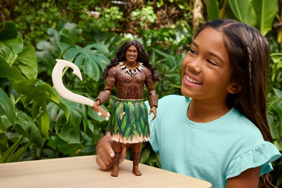 Disney Vaiana Maui Pop met outfit die aan en uit kan en 4 accessoires - Geïnspireerd op live-actionfilm van Disney — afbeelding 5