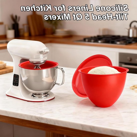 Siliconen Kom Inzetstuk voor Blender, Voedselveilige Siliconen Bowl met Deksel voor Keuken gebruik — afbeelding 5