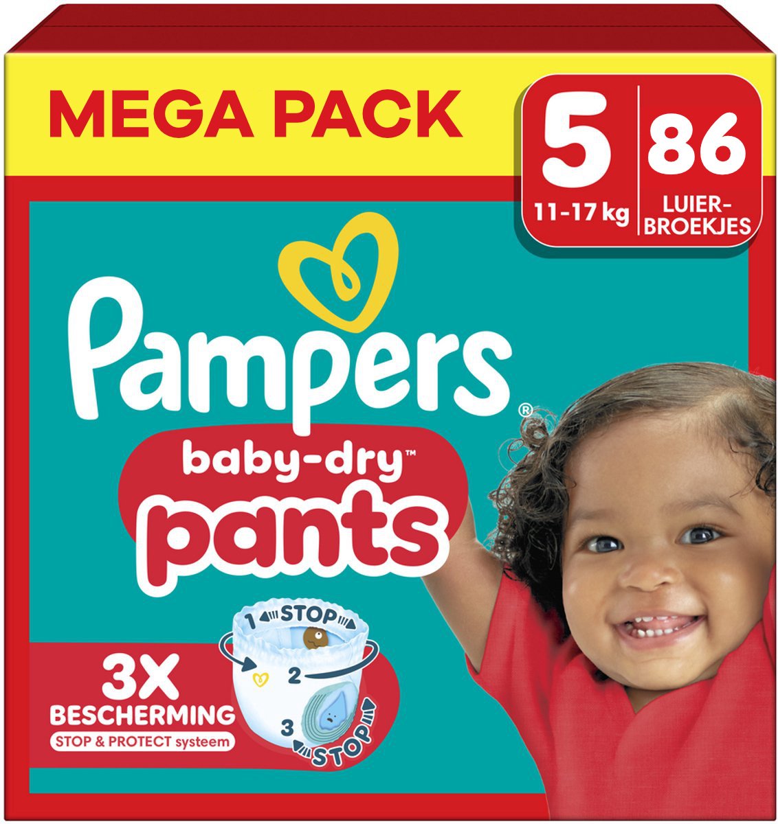 Pampers - Baby Dry Pants - Maat 5 - Mega Pack - 86 stuks - 12/17KG