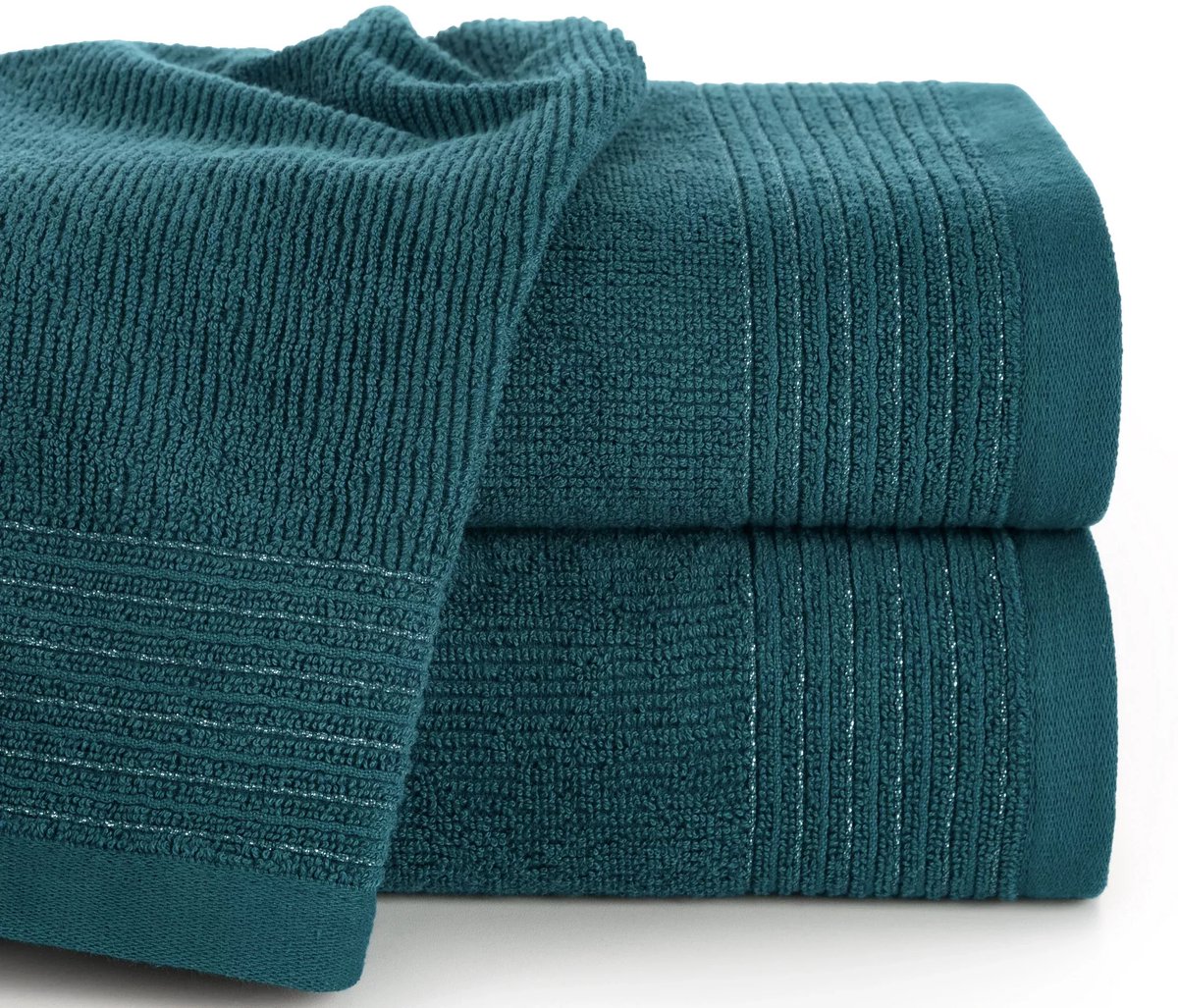 Luxe Katoenen Badhanddoek LARI 50x90cm 500 GSM Donker Turquoise