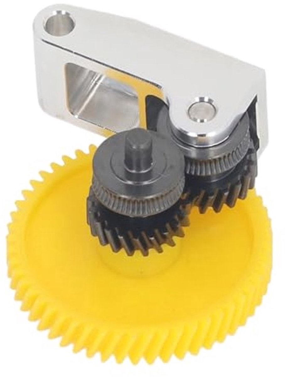 Gehard Staal Slijtvast 3D-printer Extruder Gear Set voor P1S Aluminium Handvat Engineering Filament Compatibel