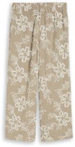 Tom Tailor - Culotte met bloemenborduursels - Maat 40/26 - olive white big flower design
