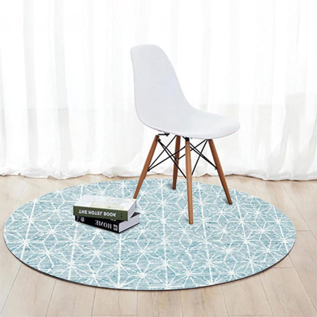 Rond vloerkleed - Decoratief tapijt - Woonkamer inrichten - Vlekbestendig en antislip - ø