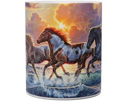 Paarden Against The Wind - Mok 440ml 440