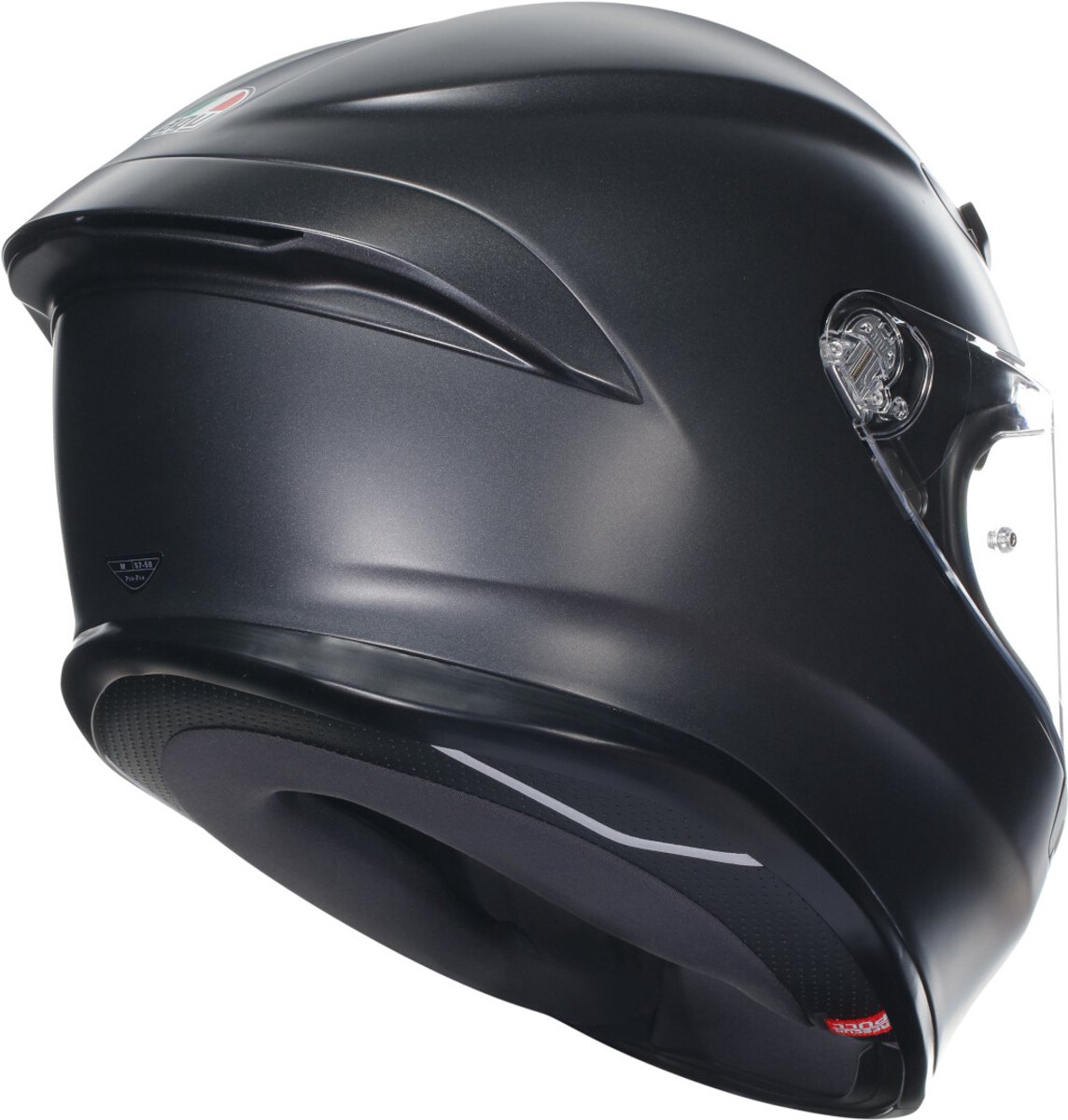AGV S K6 E2206 mat zwart Integraalhelm MPLK - Maat M - Integraal helm - Scooter helm - Motorhelm - Zwart - Scooterhelmen mannen en vrouwen. – foto 4