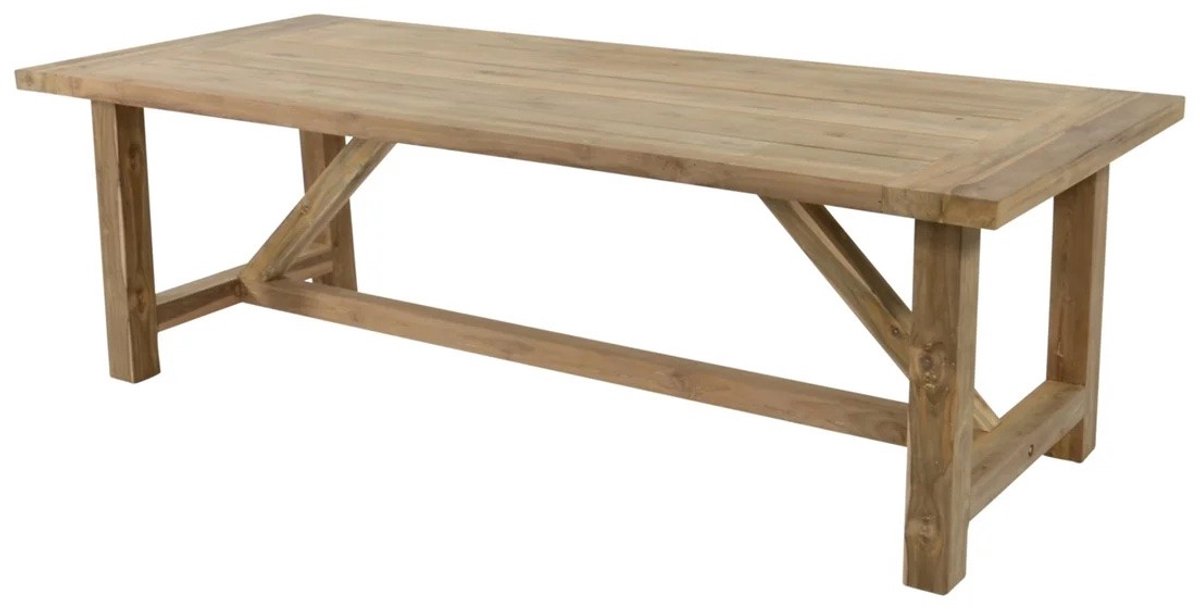 Les - Castle tafel recycled teak 180x90 cm - bruin