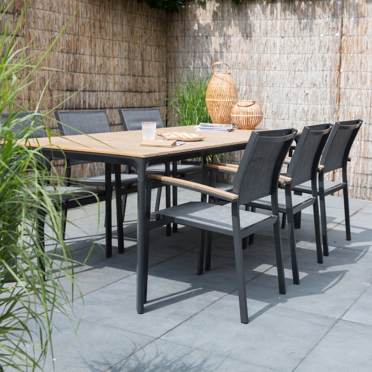 Lesli Living Outdoor Living Tuinstoel Arezzo - Antraciet