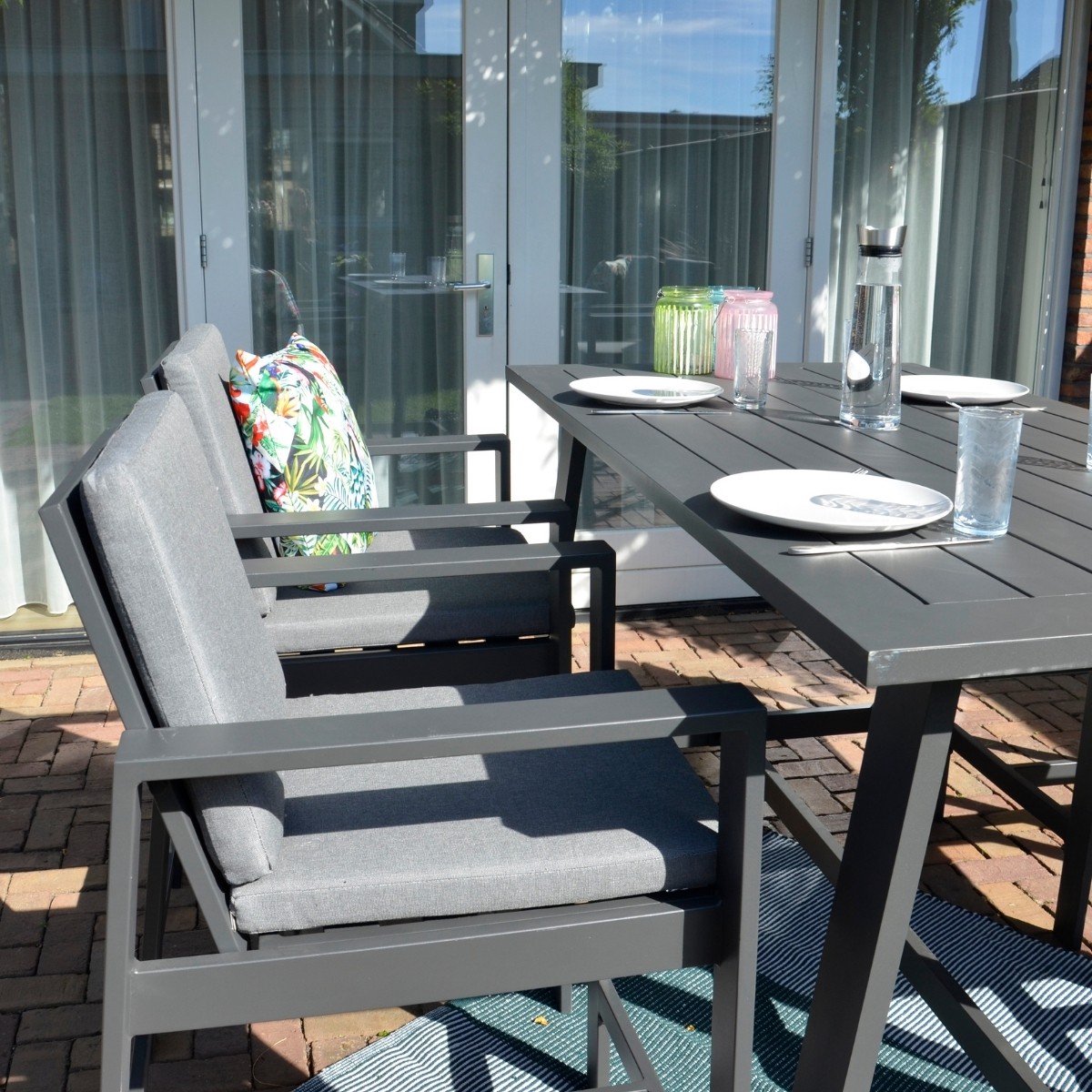 Lesli Living Tabouret de bar Malibu - Charcoal - Aluminium