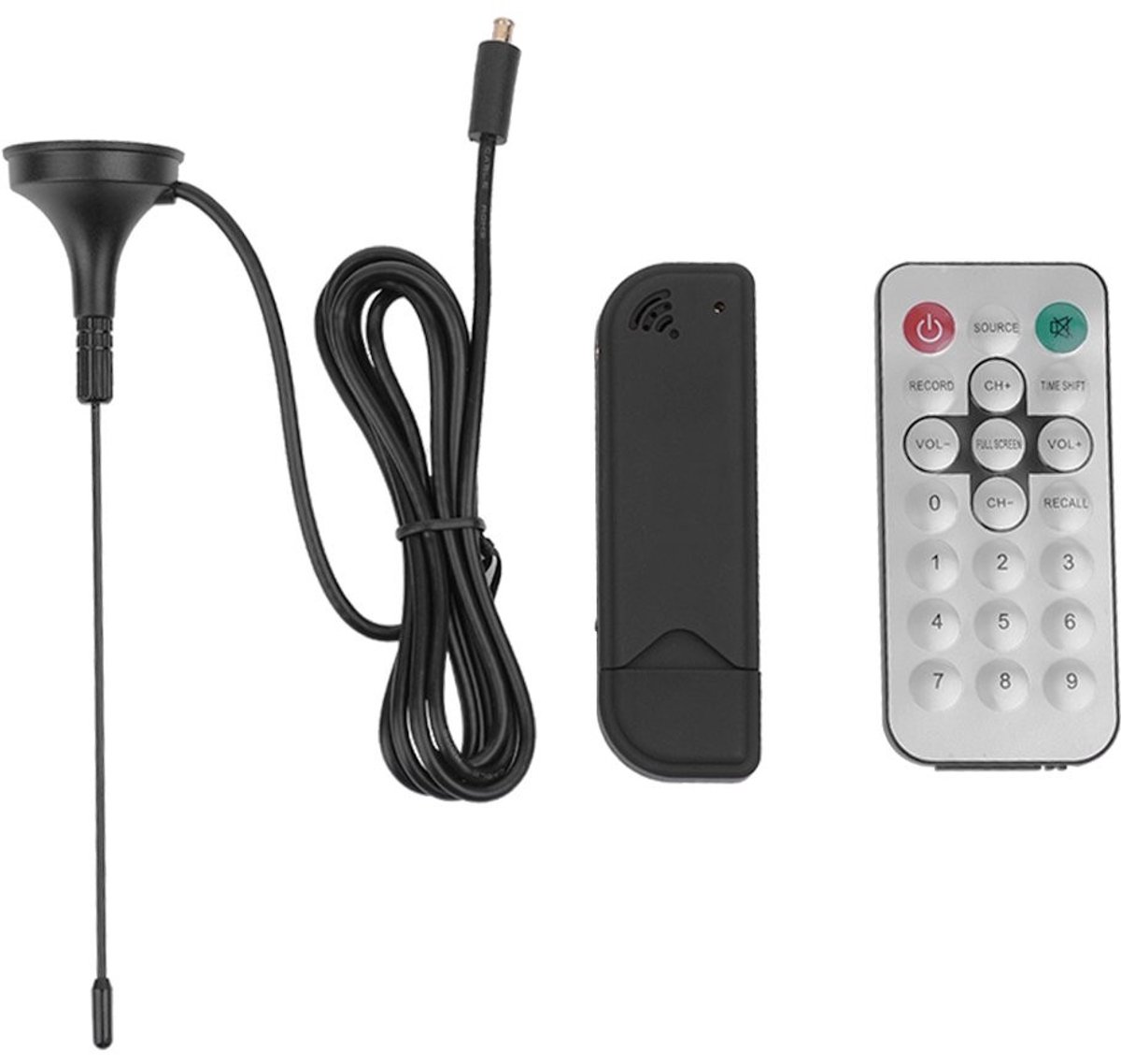 Dailygoody - USB TV Tuner - Mini USB 2.0 TV Receiver - Digitale Video Recorder - Geschikt voor Laptop - Inclusief FM Radio