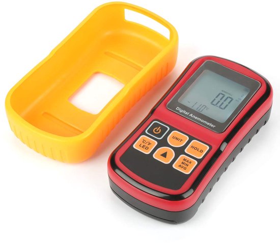 Luchtsnelheidsmeter - Windmeter - Meten van wind - Met achtergrondverlichting - 145 cm - Zwart — afbeelding 2