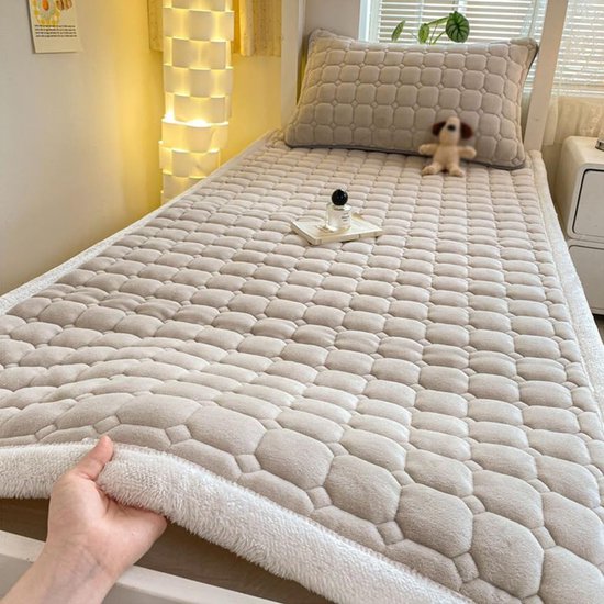 Japanse Futonmatras - Oprolbaar Matras - Reizen en Kamperen - Lichtgewicht en Draagbaar - 90 x 200 cm - Grijs — afbeelding 2