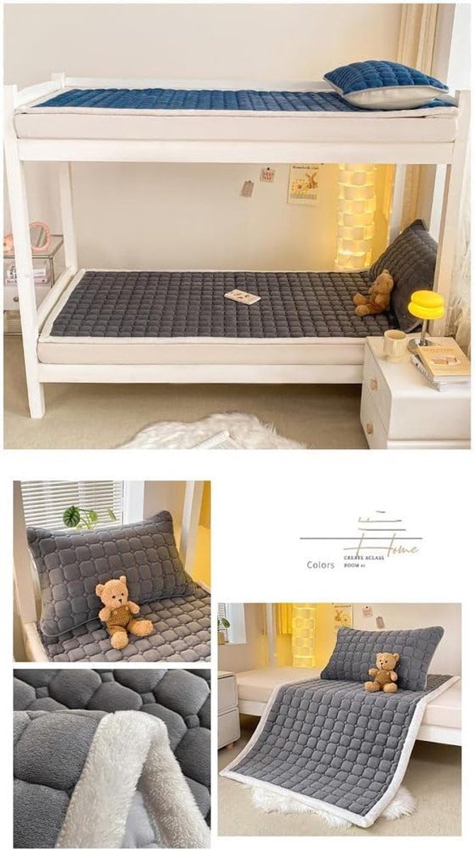 Japanse Futonmatras - Oprolbaar Matras - Reizen en Kamperen - Lichtgewicht en Draagbaar - 90 x 200 cm - Grijs — afbeelding 5