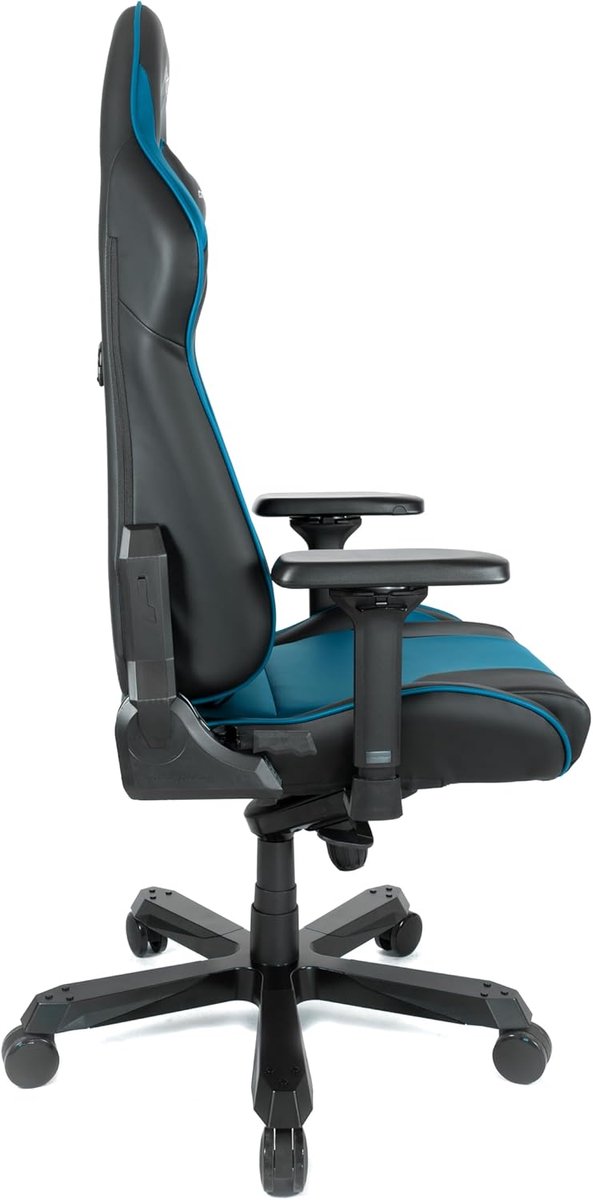 Gamingstoel - Bureaustoel racer - Comfortabel gamen - Verstelbaar tot 135 graden - 70 x 133-140 x 70 cm - Zwart-blauw — afbeelding 5
