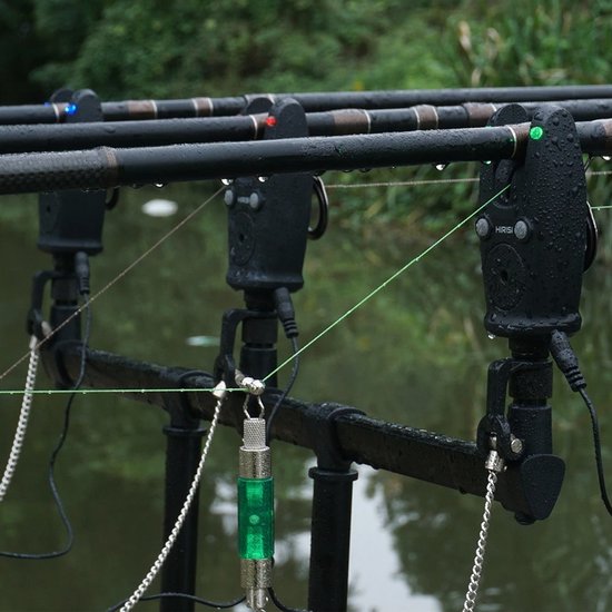 Archi S5 Draadloze beetmelder set - Hengelsport - Beetverklikkers met ontvanger - LED visalarm voor nachtvissen - Visaccessoires zwart — afbeelding 4