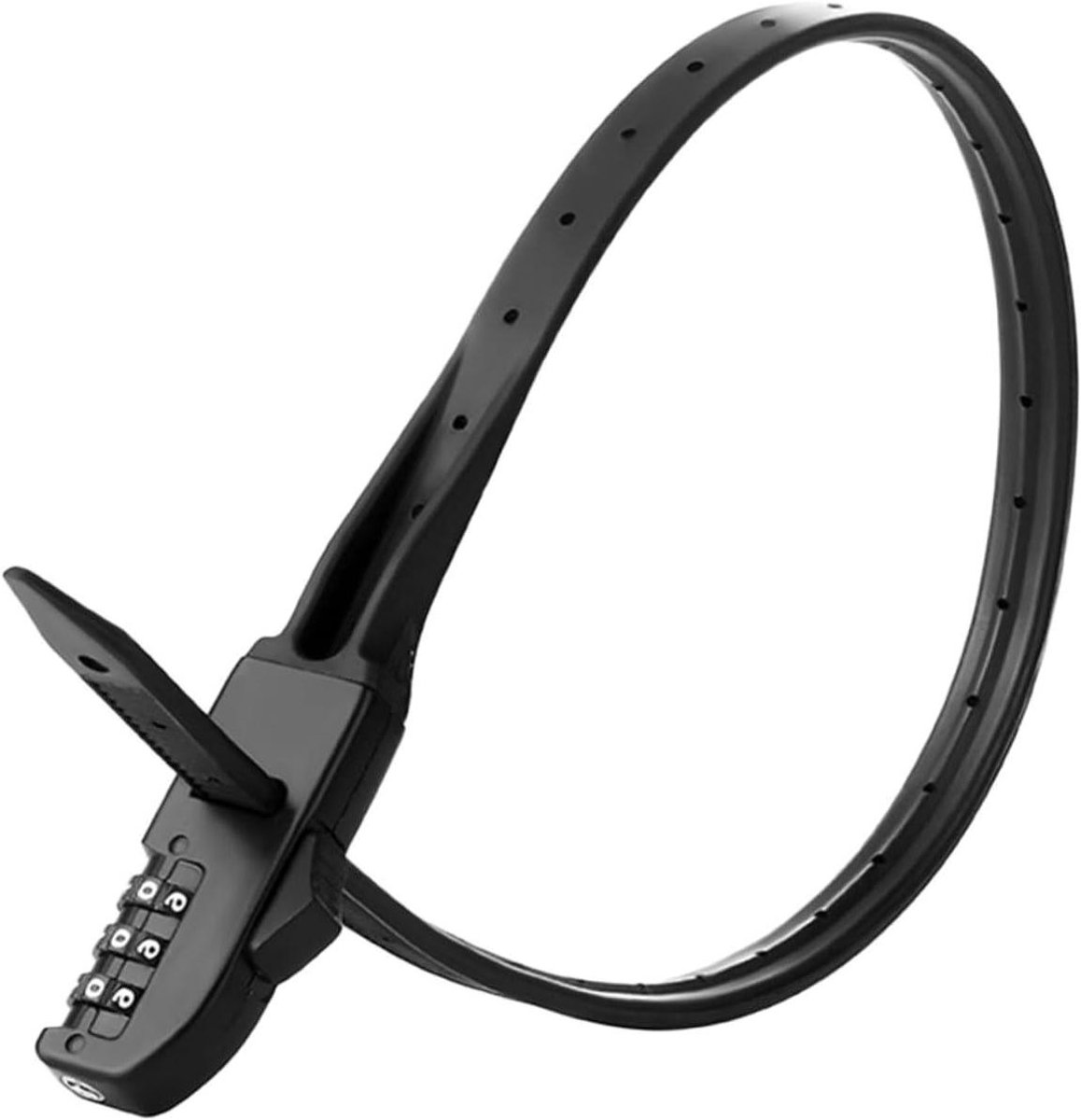Fietsslot - Kabelslot Beveiliging - Antidiefstal Bescherming - Verstelbare Stropdas - 110 Gram - Zwart